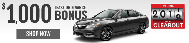 2017 HONDA CLEAROUT ACCORD $1000 LEASE AND FINANCE BONUS
