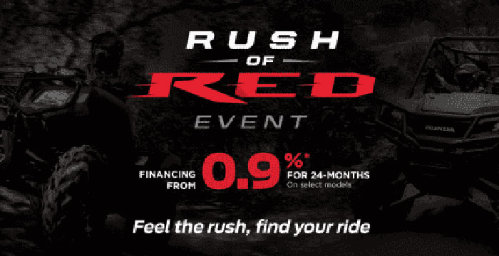 Rush of Red Event ATVs Rush of Red Event ATVs